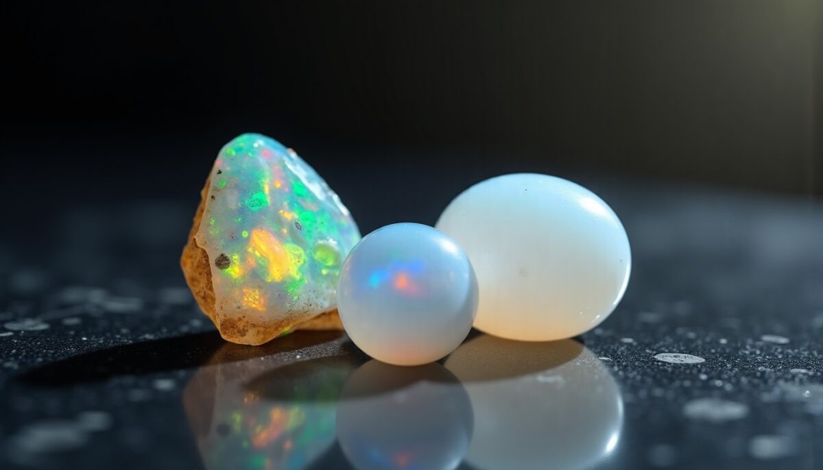 Opaline : comprendre la différence entre opale, opalite et verre opalin